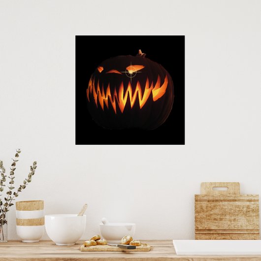Scary Pumpkin-Poster Poster (Keuken)
