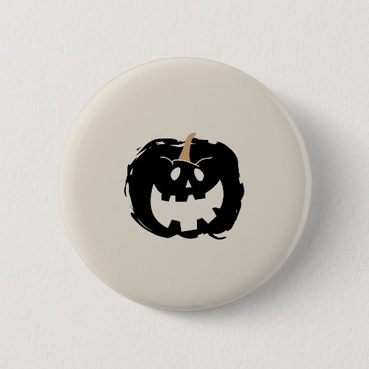Scary Pumpkin Ronde Button 5,7 Cm (Voorkant)