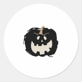 Scary Pumpkin Ronde Sticker