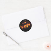 Scary Pumpkin-Sticker Ronde Sticker (Envelop)
