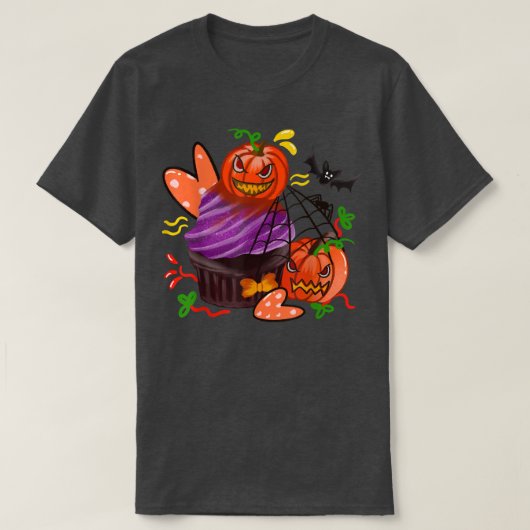 Scary Pumpkin Trick or treat, Spooky Jack OLantern T-shirt (Design voorkant)