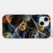 Scary Pumpkin Web Halloween iPhone / iPad case (Achterkant (horizontaal))
