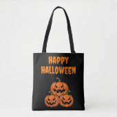 Scary Pumpkins Happy Hallowen Tote Bag (Voorkant)