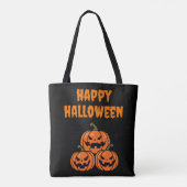 Scary Pumpkins Happy Hallowen Tote Bag (Achterkant)