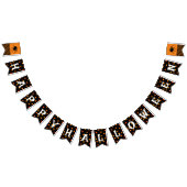 Scary Pumpkins Pattern en Spider Halloween Party Vlaggetjes (Alle)