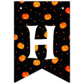 Scary Pumpkins Pattern en Spider Halloween Party Vlaggetjes (Tweede vlag)