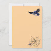 Scary Pumpkins Schattige Black Cat Halloween Party Kaart (Achterkant)