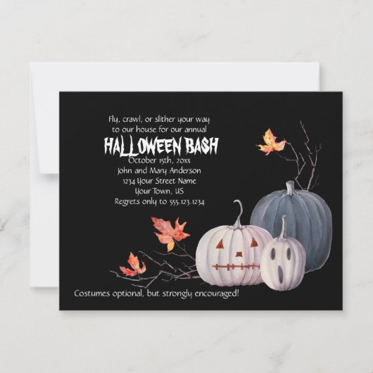 Scary Pumpkins verlaat uitnodiging voor Halloween  (Voorkant)