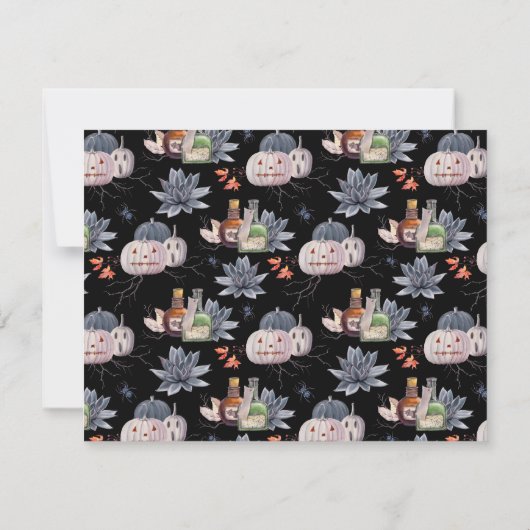 Scary Pumpkins verlaat uitnodiging voor Halloween  (Achterkant)