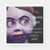 Scary Puppet Doll Creepy Halloween Servet (Voorkant)