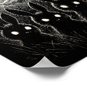 Scary Rabbit Eyes Forest Creepy Halloween kostuum Poster (Hoek)