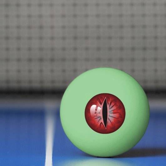 Scary Red Eyes Glow in Dark Eyeballen Pingpongbal (Net)