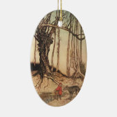 Scary Red Riding Hood Keramisch Ornament (Rechts)