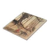 Scary Red Riding Hood Tegeltje (Zijkant)