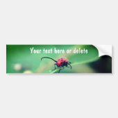 Scary Red Spotted Beetle Nature Personalized Bumpersticker (Voorkant)