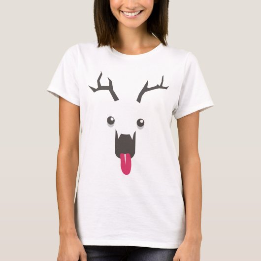 Scary Reindeer T-shirt (Voorkant)