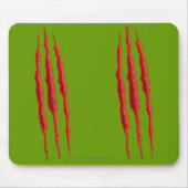 Scary Ripped Torn Evil Claw Marks Halloween Horror Muismat (Voorkant)