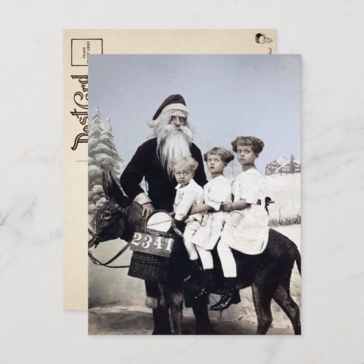  Scary Santa Briefkaart (Voorkant / Achterkant)