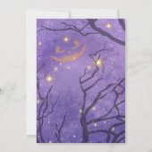 Scary Scary Night Halloween Paars ID946 Kaart (Achterkant)