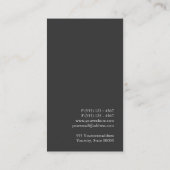 Scary Science Fiction Writer Black House Fly Visitekaartje (Achterkant)