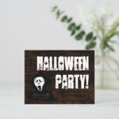 Scary Scream Halloween Party-uitnodigingen Kaart (Staand voorkant)