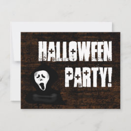 Scary Scream Halloween Party-uitnodigingen Kaart