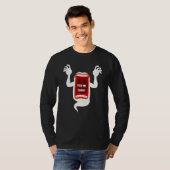 Scary Screaming Ghost Shouting Feed Me Snoep for H T-shirt (Voorkant volledig)