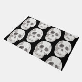 Scary Scull Black & White Pattern|Happy Halloween Deurmat (Schuin)