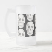 Scary Scull Black & White Pattern|Happy Halloween Matglas Bierpul (Links)