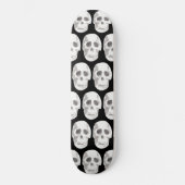 Scary Scull Black & White Pattern|Happy Halloween Persoonlijk Skateboard (Voorkant)