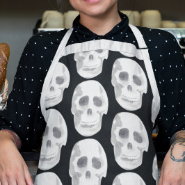 Scary Scull Black & White Pattern|Happy Halloween Schort