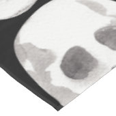 Scary Scull Black & White Pattern|Happy Halloween Tafelkleed (Gekanteld)