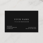 Scary Scull Black & White Pattern|Happy Halloween Visitekaartje (Achterkant)