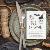 Scary Scull Trick or treat | Halloween-partij | Kaart