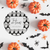Scary Scull Trick or treat | Halloween-partij | Papieren Bordje