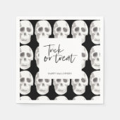 Scary Scull Trick or treat | Halloween-partij | Servet (Voorkant)
