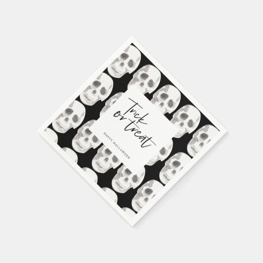 Scary Scull Trick or treat | Halloween-partij | Servet (Hoek)