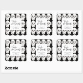 Scary Scull Trick or treat | Halloween-partij | Vierkante Sticker (Vel)