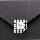 Scary Scull Trick or treat | Halloween-partij | Vierkante Sticker