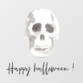Scary Scull Zwart & Wit |Fijne Halloween Raamsticker (Vel)