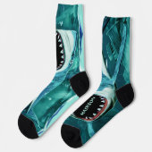 Scary Shark, aangepaste naam Sokken (Links)