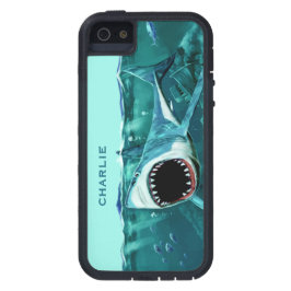 Scary Shark custom name phone cases