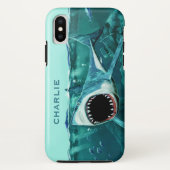 Scary Shark custom name phone cases (Achterkant)