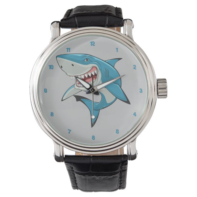 Scary Shark Horloge (Voorkant)