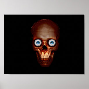 scary skelet poster