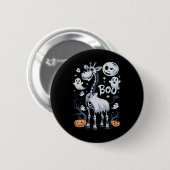 Scary Skeleton Giraffe voor Ghosts Halloween Ronde Button 5,7 Cm (Voorkant /achterkant)