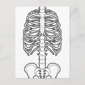 Scary Skeleton Halloween Briefkaart (Voorkant)