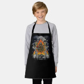 Scary Skeleton in Night Halloween Schort (Gedragen)