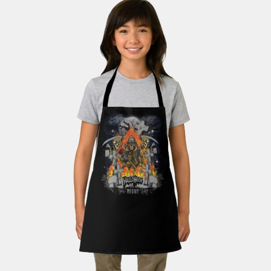 Scary Skeleton in Night Halloween Schort (Insitu)