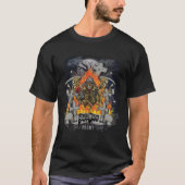 Scary Skeleton in Night Halloween T-shirt (Voorkant)